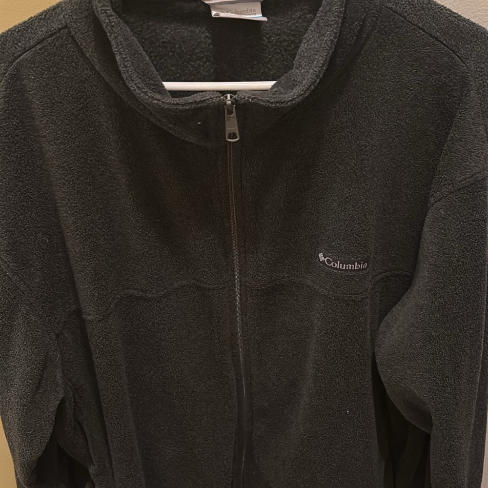 Columbia Charcoal Full-Zip Fleece Jacket